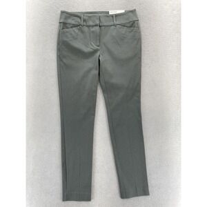 LOFT Outlet Skinny Ankle Pants Womens 0 Gray Mid Rise Stretch Career Office City